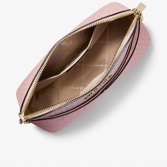 Michael Kors Jet Set Travel Medium Color-Block Signature Logo Crossbody Bag - Picture 2 of 6